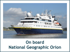 On board National Geographic Orion