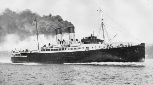 SS Vienna tijdens een overvaart. Plaats onbekend - Copyright onbekend