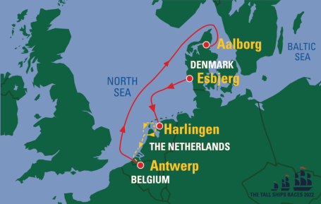 The Tall Ships Races 2022 - Route Map