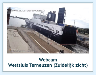 Webcam  Westsluis Terneuzen (Zuidelijk zicht)