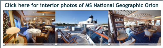 Click here for interior photos of MS National Geographic Orion