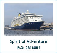 Spirit of Adventure IMO: 9818084