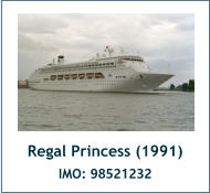 Regal Princess (1991) IMO: 98521232