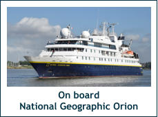 On board National Geographic Orion